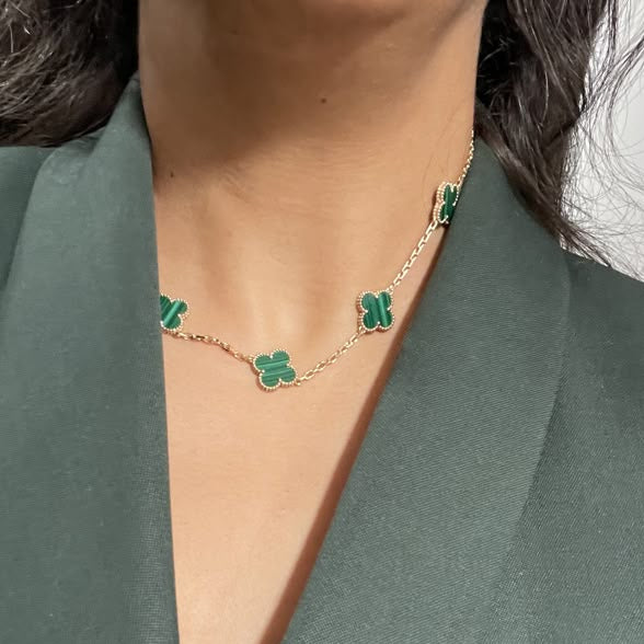 Collar Celestine green
