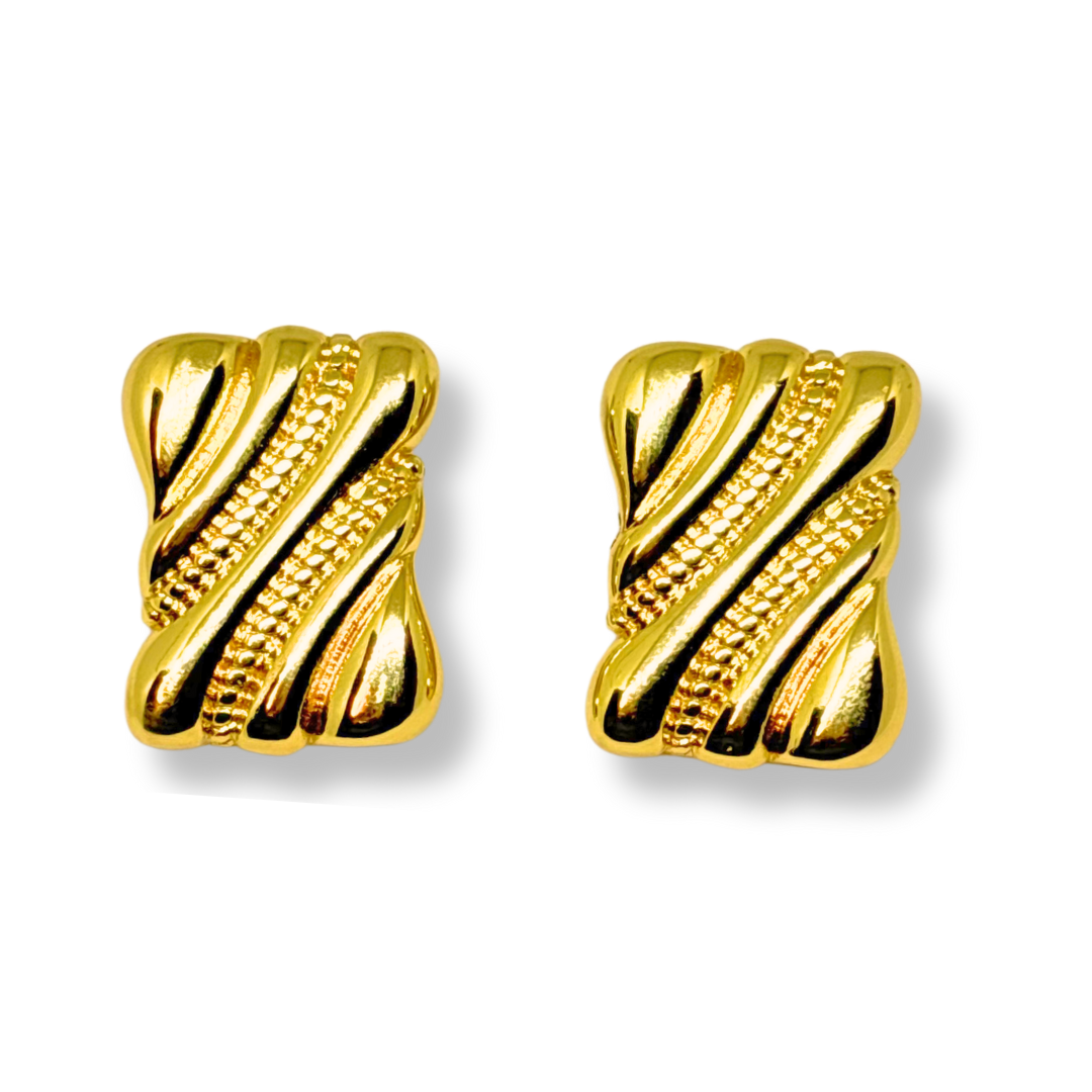 Aretes Prisma Dorado 🌟