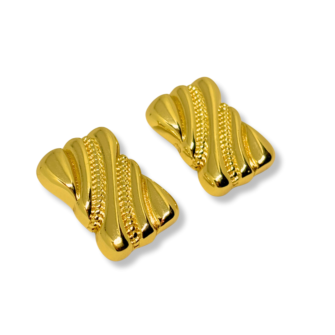 Aretes Prisma Dorado 🌟