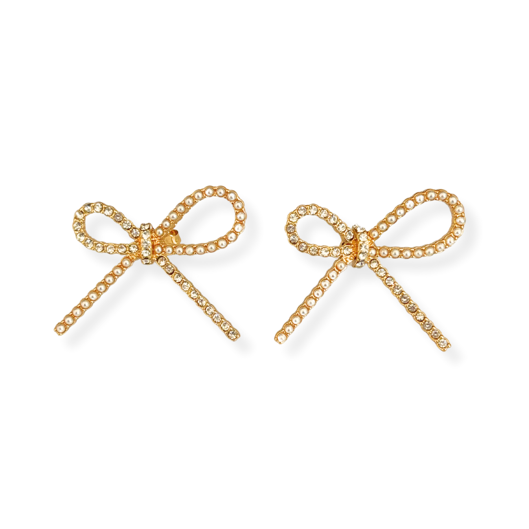 Aretes Pearl Bow ✨🎀