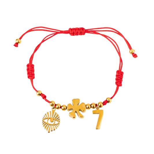 Pulsera hijo rojo de la suerte