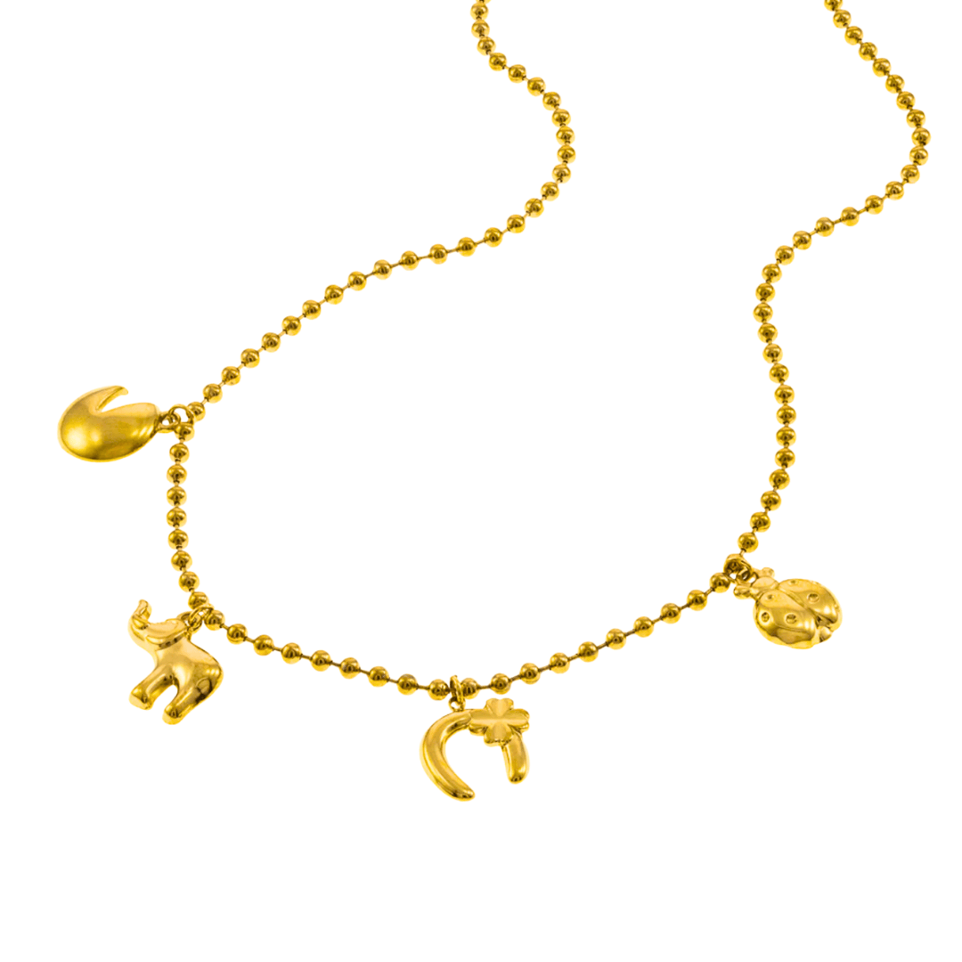 Collar charms de buena suerte