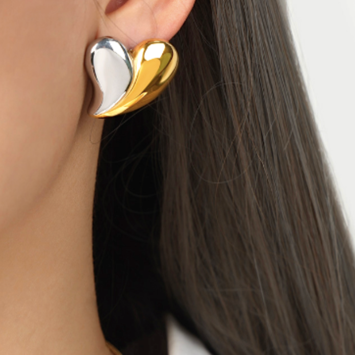 Aretes Heart Dúo 🌙