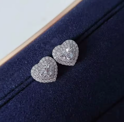 Aretes Corazones de cristal ✨